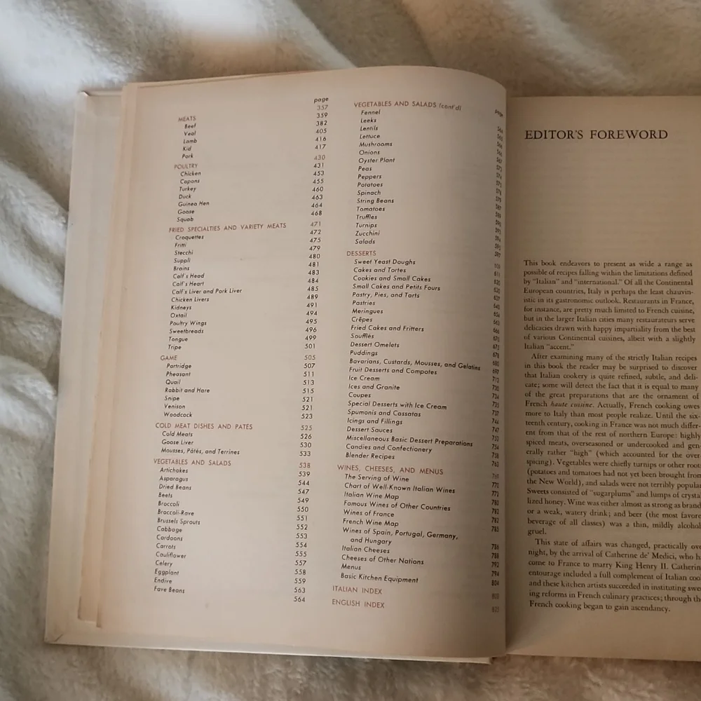 Vintage 850 Page Italian Cookbook Hardcover - Picture 7 of 8